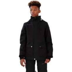 Obermeyer Teen Boys Commuter Jacket -Winter Kids Clothing Store fw23 obermeyer boyscommuterjacket black 1