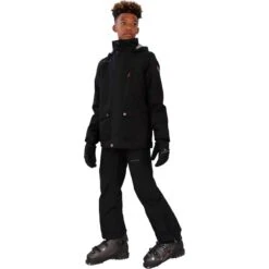 Obermeyer Teen Boys Commuter Jacket -Winter Kids Clothing Store fw23 obermeyer boyscommuterjacket black 7