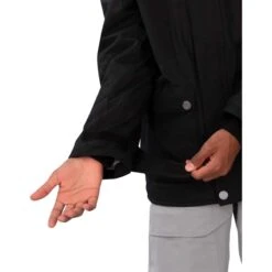 Obermeyer Teen Boys Commuter Jacket W/ Fur -Winter Kids Clothing Store fw23 obermeyer boyscommuterjacketfur black 3