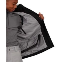 Obermeyer Teen Boys Commuter Jacket W/ Fur -Winter Kids Clothing Store fw23 obermeyer boyscommuterjacketfur black 7