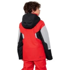 Obermeyer Teen Boys Fleet Jacket -Winter Kids Clothing Store fw23 obermeyer boysfleetjacket brakelight 2