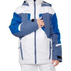 Obermeyer Teen Boys Fleet Jacket -Winter Kids Clothing Store fw23 obermeyer boysfleetjacket white 4