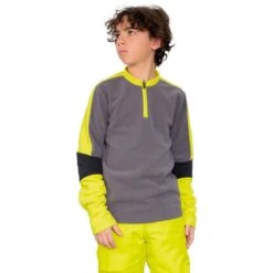 Obermeyer Teen Boys Hunter Flc Top -Winter Kids Clothing Store fw23 obermeyer boyshunterflctop electrify 1