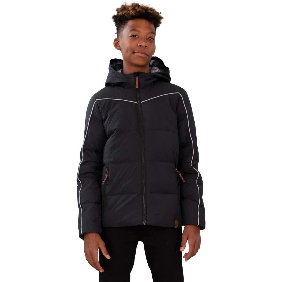 Teen Boys James Puffy Jacket Obermeyer Teen Boys James Puffy Jacket -Winter Kids Clothing Store fw23 obermeyer boysjamespuffyjacket black