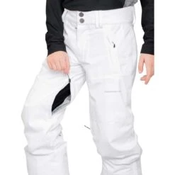 Obermeyer Teen Boys Parker Pant -Winter Kids Clothing Store fw23 obermeyer boysparkerpant white 3