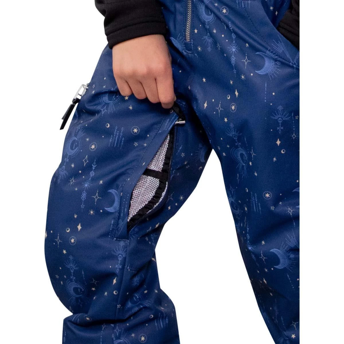 Teen Girls Anya Bib Pant Obermeyer Teen Girls Anya Bib Pant -Winter Kids Clothing Store fw23 obermeyer girlsanyabibpant mymoon stars 4