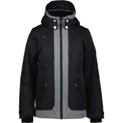 Obermeyer Teen Girls June Jacket -Winter Kids Clothing Store fw23 obermeyer girlsjunejacket black 7