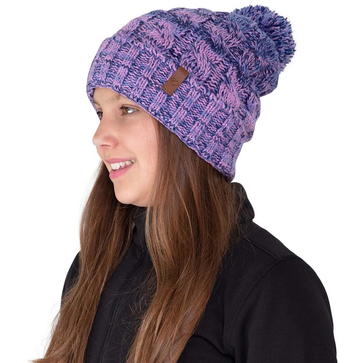 Teen Girls San Fran Pom Beanie Obermeyer Teen Girls San Fran Pom Beanie -Winter Kids Clothing Store fw23 obermeyer girlssanfranpombeanie vinca