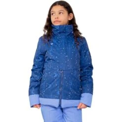 Obermeyer Teen Girls Taja Print Jacket -Winter Kids Clothing Store fw23 obermeyer girlstajaprintjacket mymoon stars 1