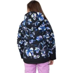 Obermeyer Teen Girls Taja Print Jacket -Winter Kids Clothing Store fw23 obermeyer girlstajaprintjacket nightlife 2