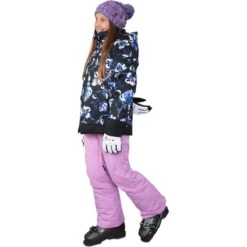 Obermeyer Teen Girls Taja Print Jacket -Winter Kids Clothing Store fw23 obermeyer girlstajaprintjacket nightlife 7