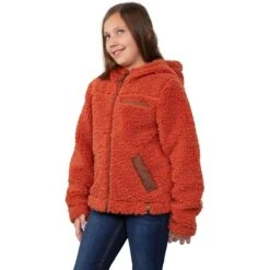 Obermeyer Teen Girls TG Amelia Sherpa Jacket -Winter Kids Clothing Store fw23 obermeyer girlstgameliasherpajacket rosewood
