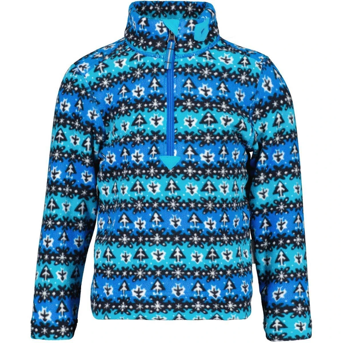 Superior Gear Zip Top Obermeyer Superior Gear Zip Top -Winter Kids Clothing Store fw23 obermeyer superiorgearziptop forestflakeblue 1