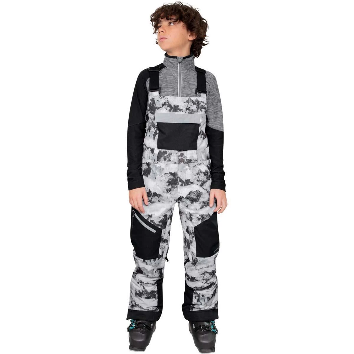 Teen Boys Connor Bib Pant Obermeyer Teen Boys Connor Bib Pant -Winter Kids Clothing Store fw23 obermeyer teenboysconnorbibpant flyover 1