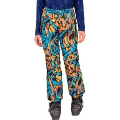 Obermeyer Teen Girls Brooke Print Pant -Winter Kids Clothing Store fw23 obermeyer teengirlsbrookeprintpant swirlwind 1