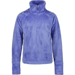 Obermeyer Teen Girls Furry Fleece Top -Winter Kids Clothing Store fw23 obermeyer teengirlsfurryfleecetop vinca 5