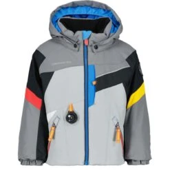 Obermeyer Toddler Boys Super G Jacket -Winter Kids Clothing Store fw23 obermeyer toddlerboyssupergjacket shale 1