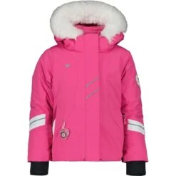Obermeyer Toddler Girls Cara Mia Jacket -Winter Kids Clothing Store fw23 obermeyer toddlergirlscaramiajacket pinkpower 1