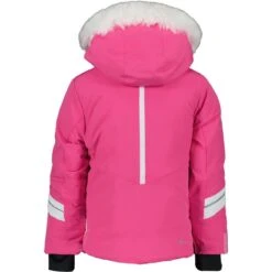 Obermeyer Toddler Girls Cara Mia Jacket -Winter Kids Clothing Store fw23 obermeyer toddlergirlscaramiajacket pinkpower 2