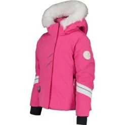 Obermeyer Toddler Girls Cara Mia Jacket -Winter Kids Clothing Store fw23 obermeyer toddlergirlscaramiajacket pinkpower 3