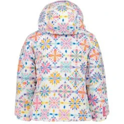 Obermeyer Toddler Girls Livia Jacket -Winter Kids Clothing Store fw23 obermeyer toddlergirlsliviajacket whitesnowflakes 2