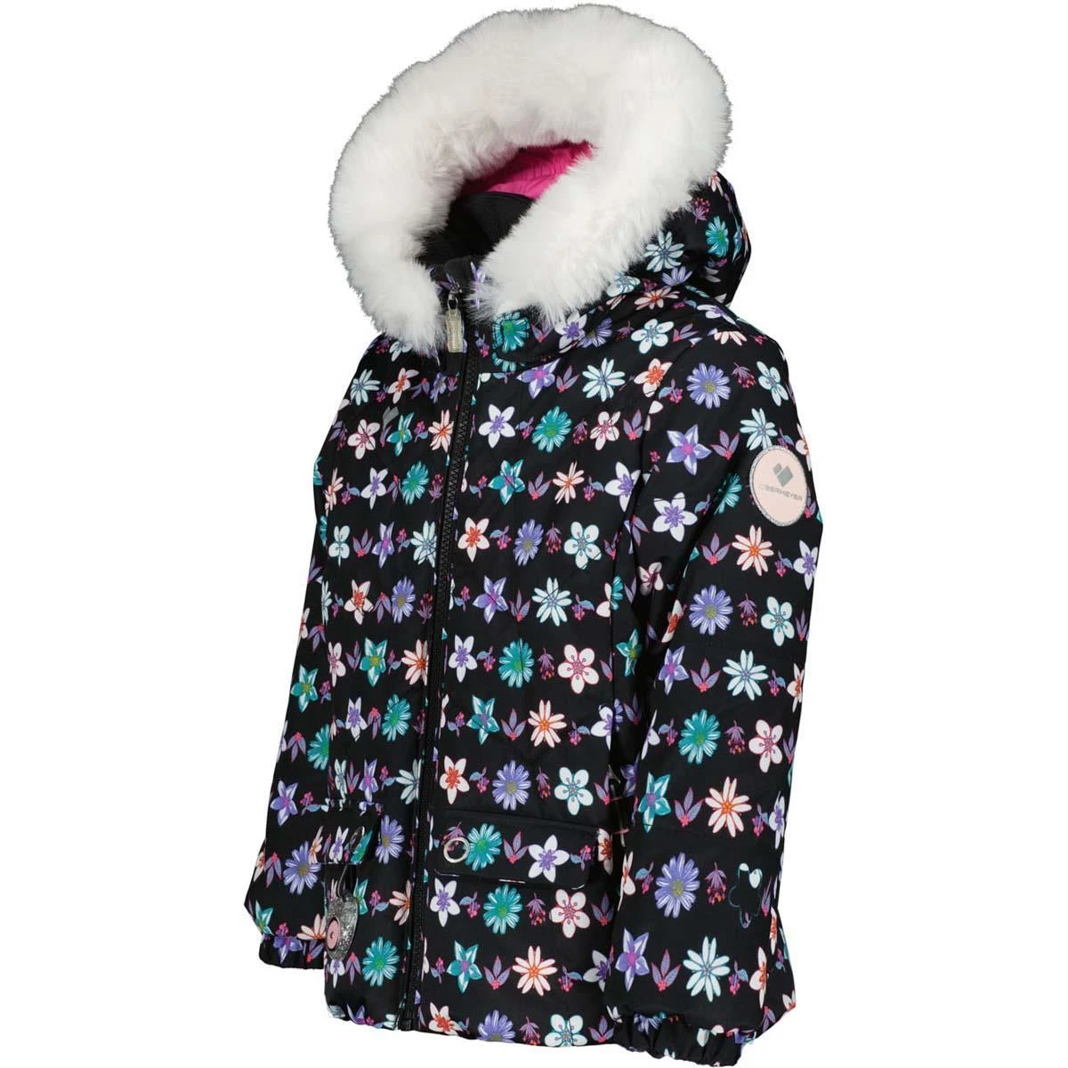Toddler Girls Roselet Jacket Obermeyer Toddler Girls Roselet Jacket -Winter Kids Clothing Store fw23 obermeyer toddlergirlsroseletjacket iceflowers 3