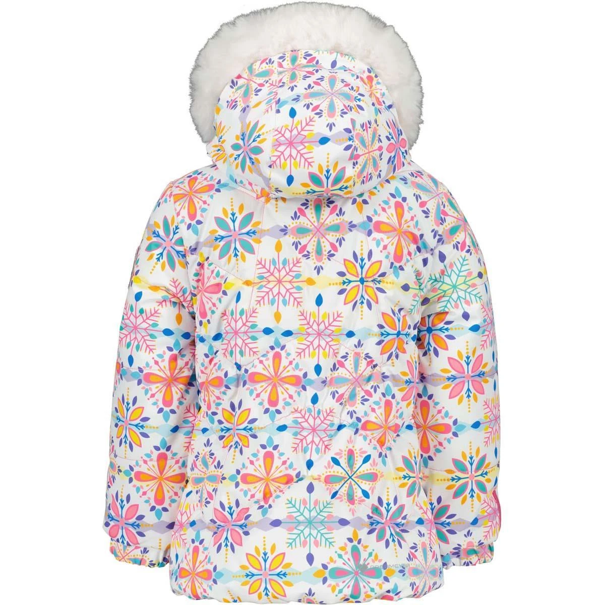 Toddler Girls Roselet Jacket Obermeyer Toddler Girls Roselet Jacket -Winter Kids Clothing Store fw23 obermeyer toddlergirlsroseletjacket whitesnowflakes 2