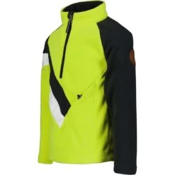 Obermeyer Youth Morgan Fleece Top -Winter Kids Clothing Store fw23 obermeyer youthmorganfleecetop fluorescent 3