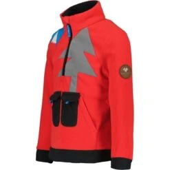 Obermeyer Youth Tucker Fleece Top -Winter Kids Clothing Store fw23 obermeyer youthtuckerfleecetop red 3