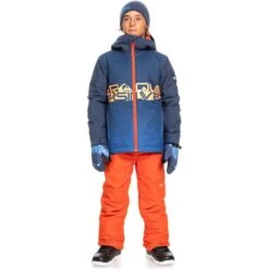 Quiksilver Boys Mission Engineered Jacket -Winter Kids Clothing Store fw23 quiksilver boysmissionengineeredjacket insigniablue 5