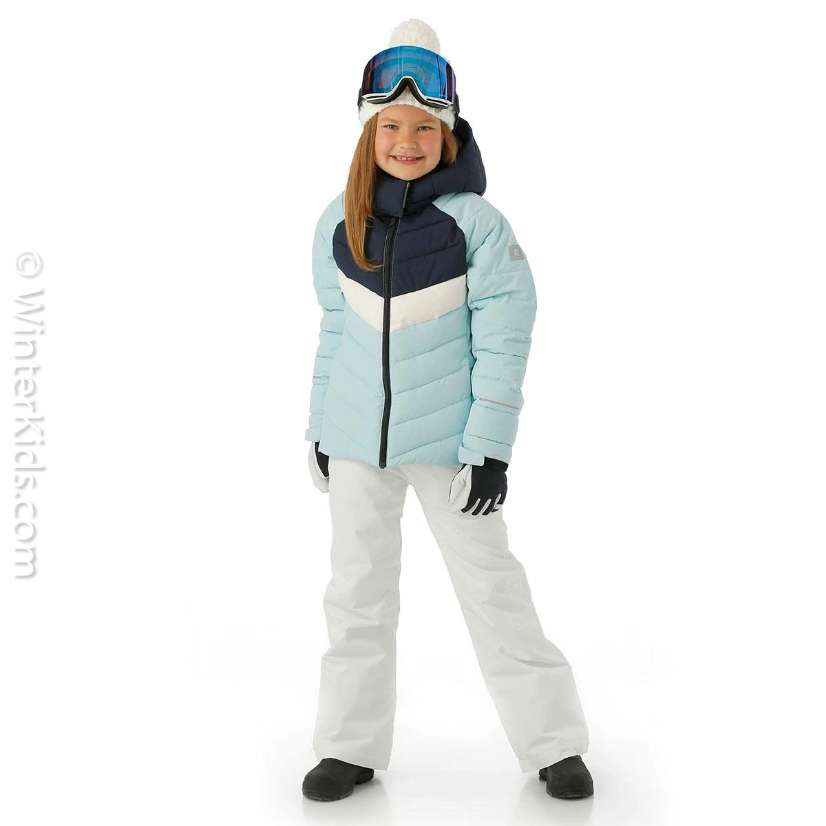 Youth Luppo Jacket Reima Youth Luppo Jacket -Winter Kids Clothing Store fw23 reima kidsluppojacket lightturquoise model2