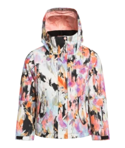 Roxy Girls Jetty Girl Jacket -Winter Kids Clothing Store fw23 roxy girlsjettyjacket trueblacktenderness 1