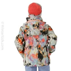 Roxy Girls Jetty Girl Jacket -Winter Kids Clothing Store fw23 roxy girlsjettyjacket trueblacktenderness model3