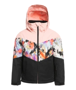 Roxy Girls Whist Girl Jacket -Winter Kids Clothing Store fw23 roxy girlswhistjacket trueblacktenderness 1