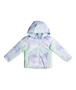 Roxy Girls Snowy Tale Jacket -Winter Kids Clothing Store fw23 roxy toddlergirlssnowytalejacket fairaquaseousrg 1