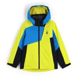 Spyder Boys Ambush Jacket -Winter Kids Clothing Store fw23 spyder boysambushjacket citron