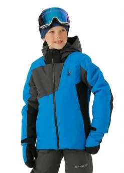 Spyder Boys Ambush Jacket -Winter Kids Clothing Store fw23 spyder boysambushjacket collegiate model1