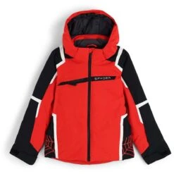 Spyder Boys Challenger Jacket -Winter Kids Clothing Store fw23 spyder boyschallengerjacket volcano