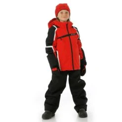 Spyder Boys Challenger Jacket -Winter Kids Clothing Store fw23 spyder boyschallengerjacket volcano model2