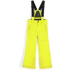 Spyder Boys Guard Side-Zip Pant -Winter Kids Clothing Store fw23 spyder boysguardsidezippant citron