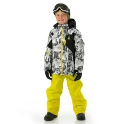 Spyder Boys Leader Jacket 6 Spyder Boys Leader Jacket -Winter Kids Clothing Store fw23 spyder boysleaderjacket treeline model2