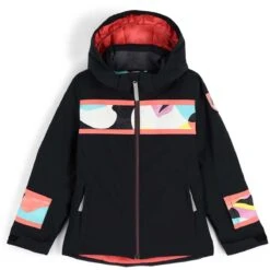 Spyder Girls Mila Jacket -Winter Kids Clothing Store fw23 spyder girlsmilajacket black