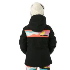 Spyder Girls Mila Jacket -Winter Kids Clothing Store fw23 spyder girlsmilajacket black model3
