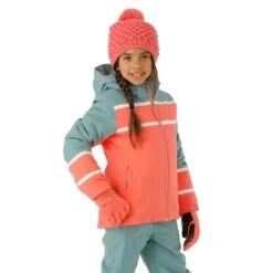 Spyder Girls Mila Jacket -Winter Kids Clothing Store fw23 spyder girlsmilajacket tropic model1