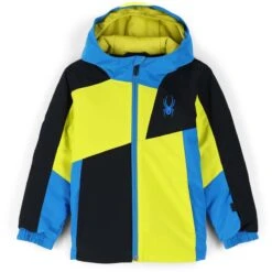 Spyder Toddler Ambush Jacket -Winter Kids Clothing Store fw23 spyder toddlerboysambushjacket citron