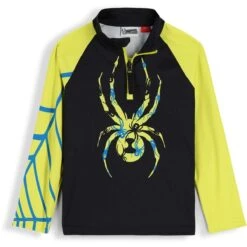 Spyder Toddler Boys Bug Zip T-Neck 4 Spyder Toddler Boys Bug Zip T-Neck -Winter Kids Clothing Store fw23 spyder toddlerboysbugziptneck black 1