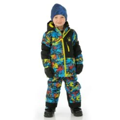 Spyder Toddler Boys Challenger Jacket -Winter Kids Clothing Store fw23 spyder toddlerboyschallengerjacket digibug model2