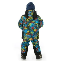 Spyder Toddler Boys Challenger Jacket -Winter Kids Clothing Store fw23 spyder toddlerboyschallengerjacket digibug model3