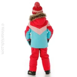 Spyder Toddler Girls Lola Jacket -Winter Kids Clothing Store fw23 spyder toddlergirlslolajacket bahamablue model3