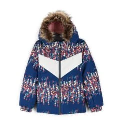 Spyder Toddler Girls Lola Jacket -Winter Kids Clothing Store fw23 spyder toddlergirlslolajacket nitesglow1